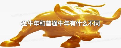 ​金牛年和普通牛年有什么不同