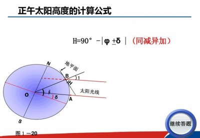 ​太阳高度角计算公式（什么是太阳高度角）