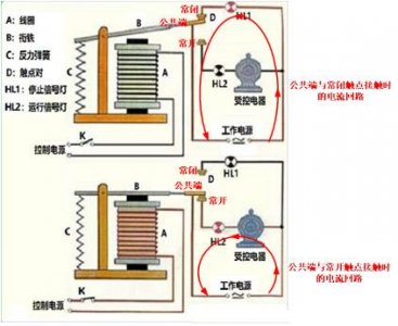 ​继电器接线图讲解全过程（一次讲透继电器的原理及接线方法）