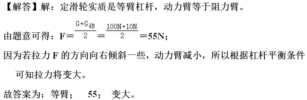 初中物理滑轮组知识讲解（吃透这些知识点和题型）(23)