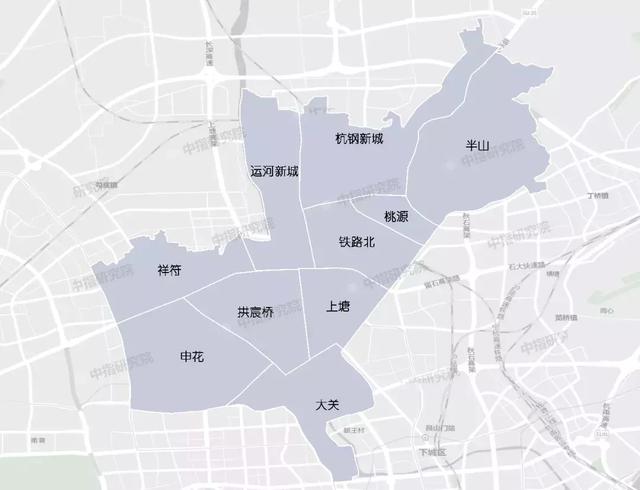 杭州五年后各板块房价（杭州楼市121个板块最全划分来了）(4)