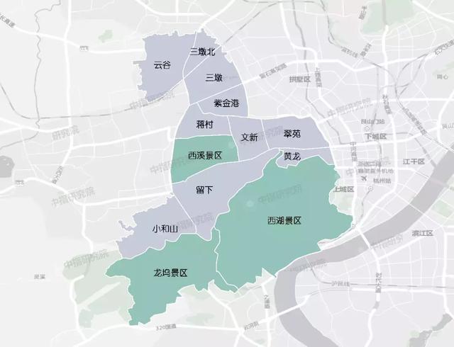 杭州五年后各板块房价（杭州楼市121个板块最全划分来了）(6)