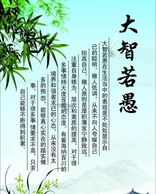 大智若愚是什么意思