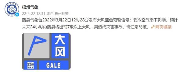 广西藤县暴雨原因分析 未来24小时将出现7级以上大风(1)