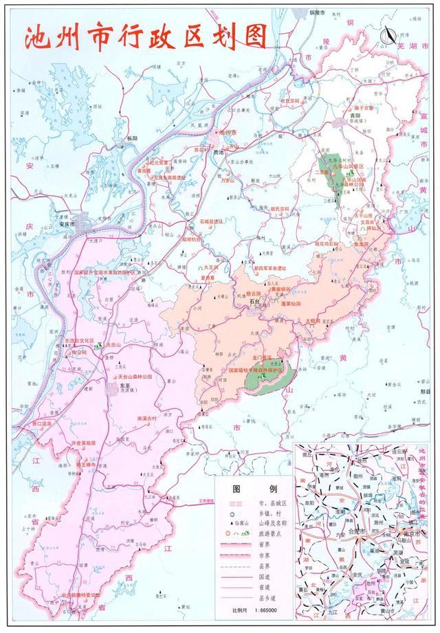 安徽池州青阳县下属村（安徽省池州市地图）(3)