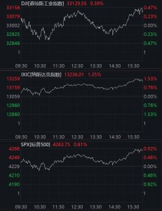 ​美股收涨：道指涨 1.35%，能源股表现疲软