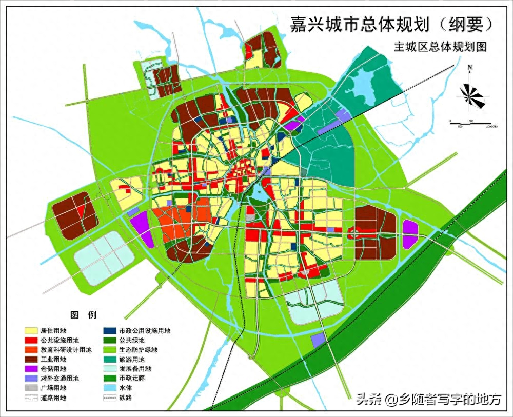 高清！浙江省嘉兴市城市总体规划图，嘉兴人收藏了