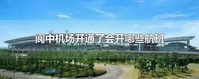 ​阆中机场航班信息 四川省阆中市飞机场在建吗