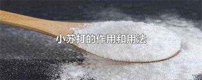 ​小苏打的小妙用与功效 小苏打的妙用大全