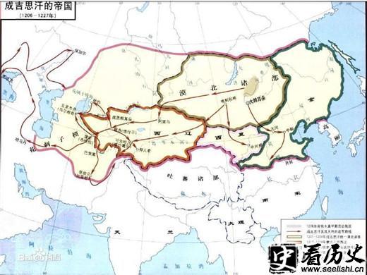 蒙古帝国最大时版图