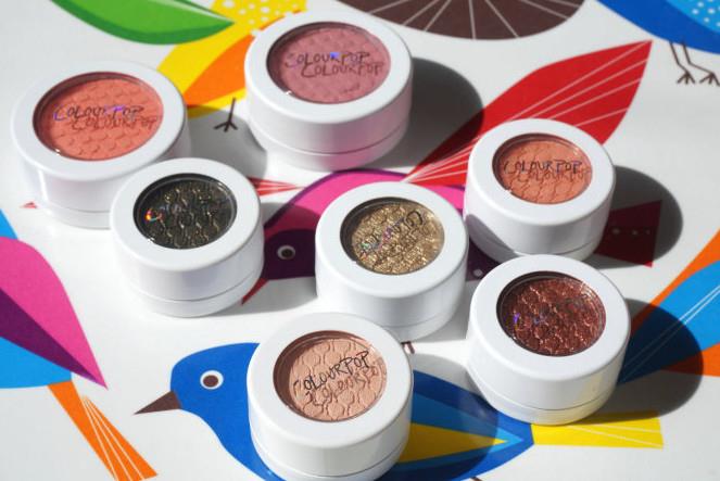 colourpop眼影试色大全 colourpop眼影教程