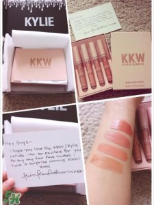 ​KKW X Kylie唇釉色号_KKW X Kylie唇釉试色图