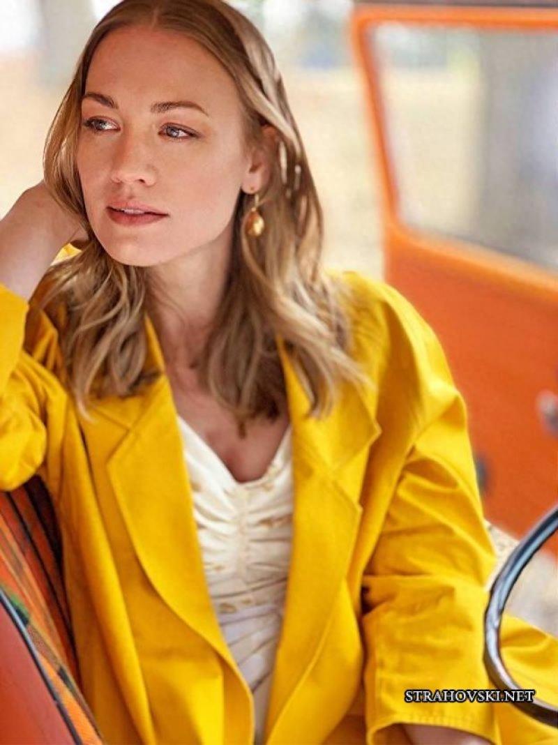 女星YVONNE STRAHOVSKI《Glamour》杂志英国版7月刊美图